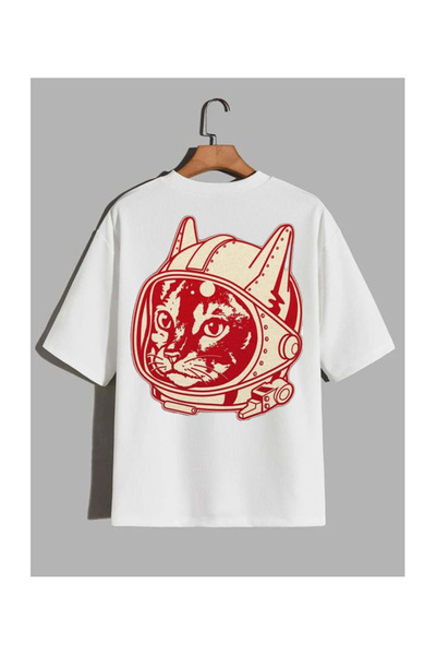 Sebesta Fashion تي شيرت قطني مطبوع عليه قطة للموسم الجديد من SEBESTA FASHION