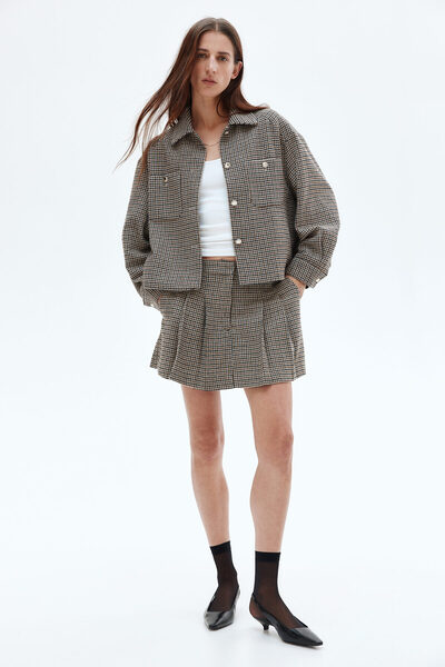 H&M Pilili Şort Etek