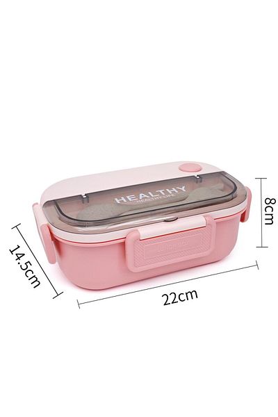 DNS Stainless steel sandwich casserole for children, 1 compartment, 800 ml, pink HXD6665