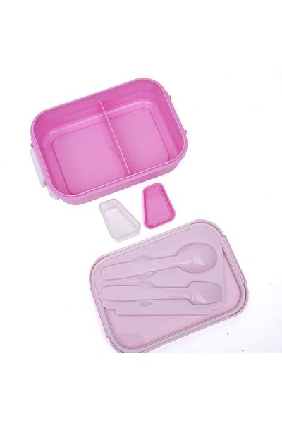 DNS Kids sandwich casserole with flip lid, for lunch, 750 ml, pink YSY3020-1