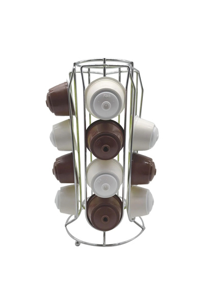 awwaline Suport metalic pentru 20 de capsule de cafea, Awwaline, argintiu, co...