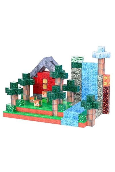 OEM Set 200 magnetic construction blocks - educational, creative, STEM Montessori for kids