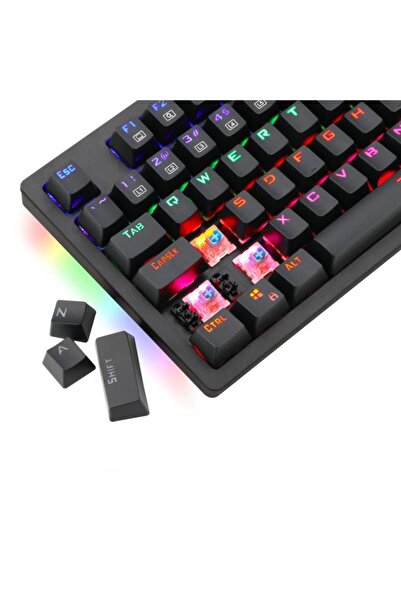 T-DAGGER Tastatura Gaming MecanicaT-Dagger Bermuda TGK312, iluminare Ice-Blue (Negru)