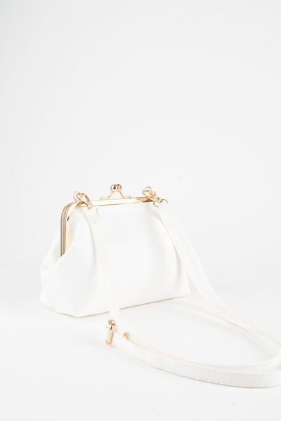 Vivaq Women's White Key Charm Gift Scholarship Closure Lined Handbag and Shoulder Bag