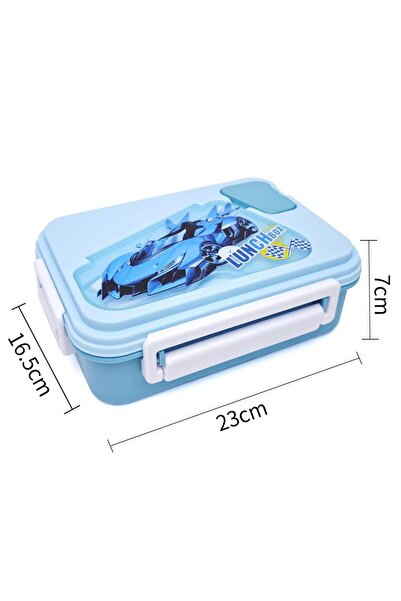 DNS Caserola pranz copii bento luch box, capac flip, 3 compartimente, 700 ml,...