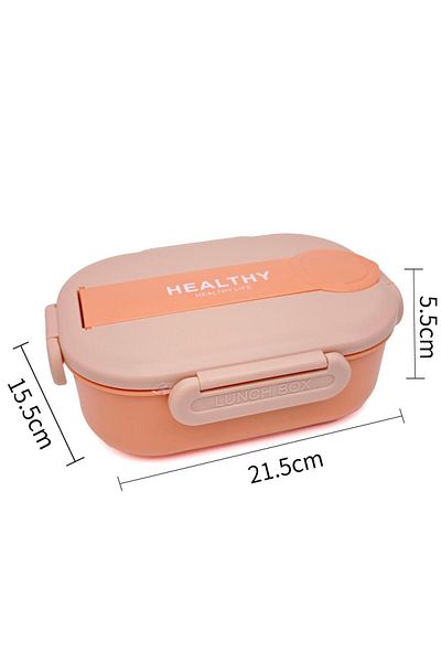 DNS Stainless steel children's casserole, 2-compartment lunch box, 900 ml, orange HXD6710