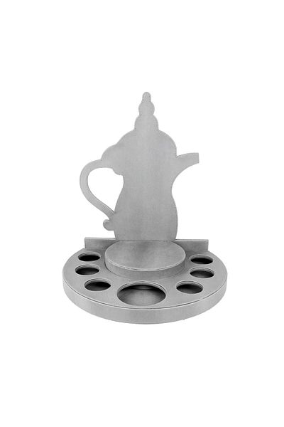 Lamsit Ibdaa Coffee Thermo Flask, Round Leather Set, Tea, Grey, Jug Dalla, Thermos