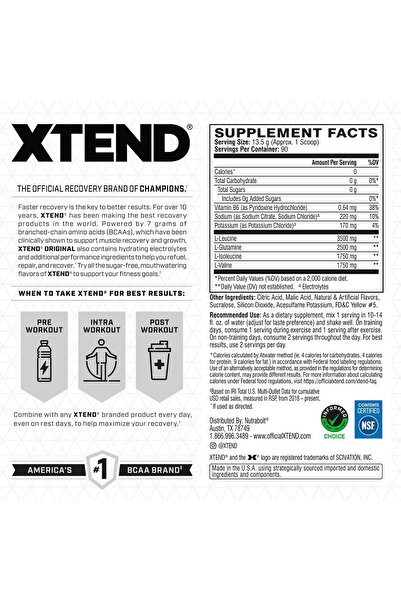 Scivation XTEND Original BCAA Powder Tropic Thunder