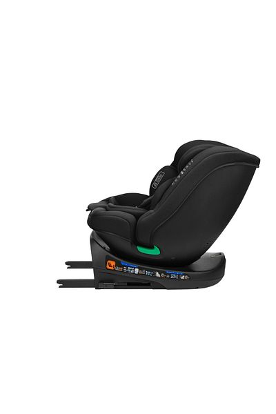 Kikka Boo Isofix car seat KikkaBoo I-Round I-SIZE Black 40-150 cm, R129 approved, rotating seat, 4 positions