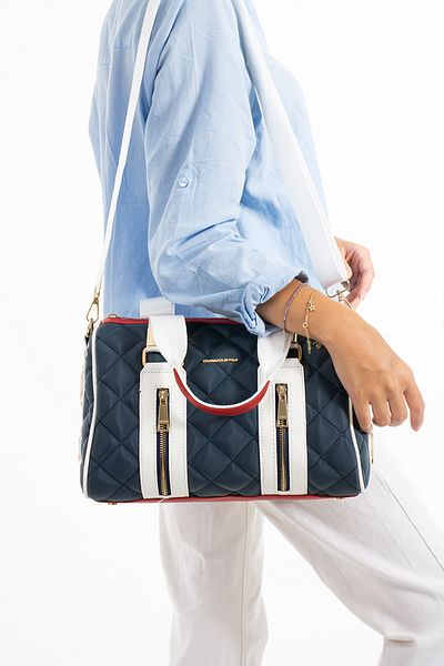 POLOGRAND London Original Just Polo Collection Cylinder Sports Model Quilted Cross Strap Large Size Stylish Shoulder Bag