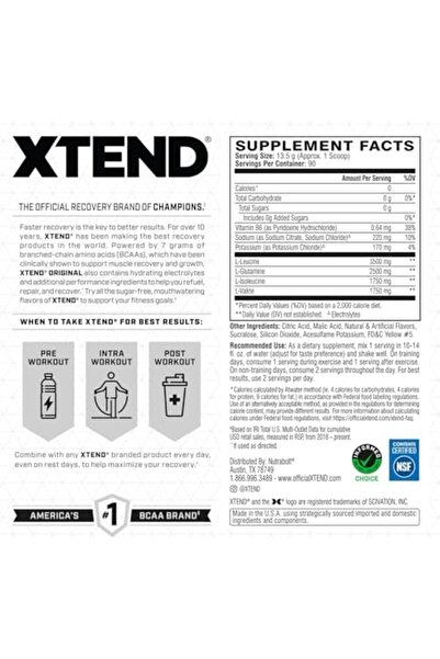 Scivation XTEND Original BCAA Powder Tropic Thunder