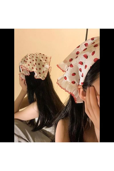 REBORN DESIGN Bohemian Crown with Strawberry Pattern and Ruffle Detail