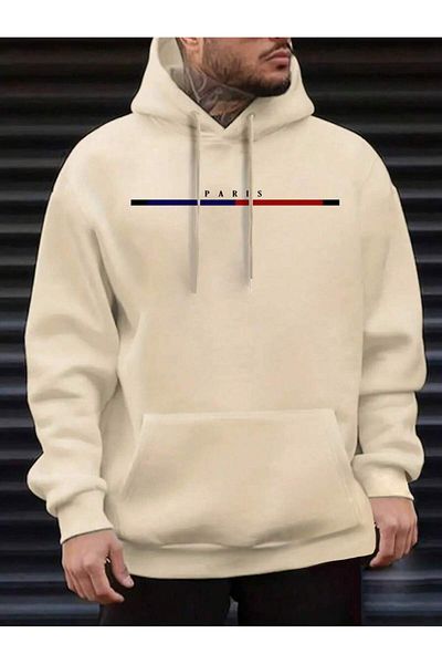 uyguntarz Unisex Paris Printed Oversize Sweatshirt