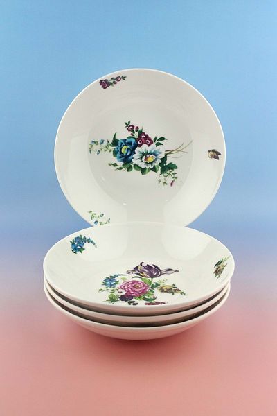 Bursa Porselen Dekor Belize 4 Pieces of Porcelain Dinner Plates