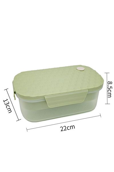 DNS Caserola bento copii, capac transparent ,1 compartiment, 800 ml, verde XJ-8448