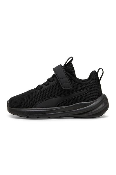 Puma Rickie Runner Hook-and-Loop Strap Closure Sneakers - Black