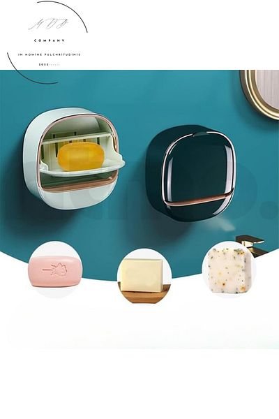 FORSEİ LUCA Solid Soap Dispenser with Drain Bowl Lid Kitchen Bathroom Solid Soap Dispenser