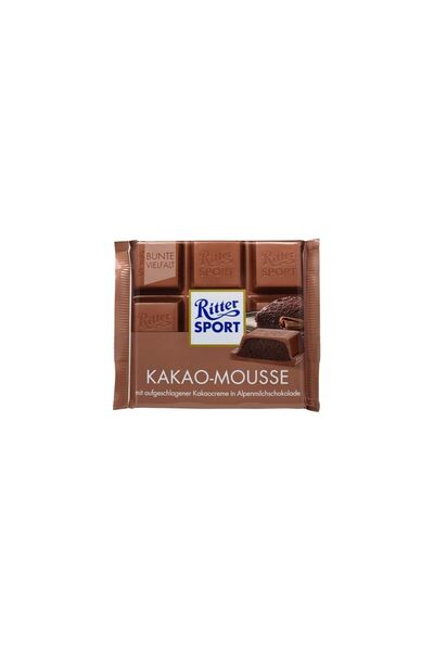 Ritter Sport Kakao-Mousse (3 Bars each 100g) - fresh from Germany