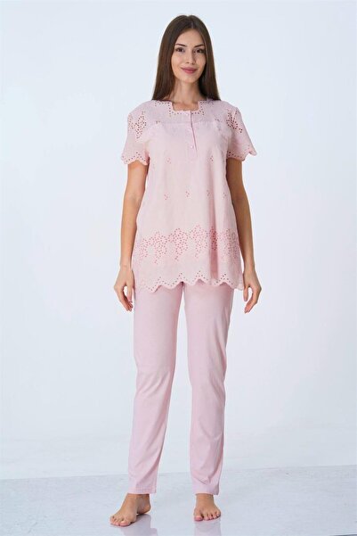 ByLohusa Effortt puder boje, set trudničkih pidžama sa širokim rubovima