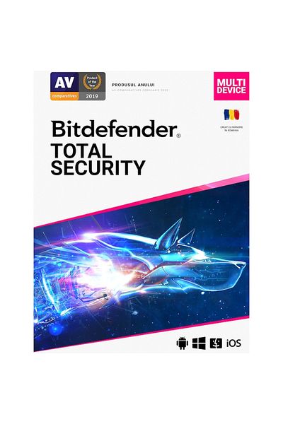 BITDEFENDER Total Security, 2 years, 3 devices, retail license