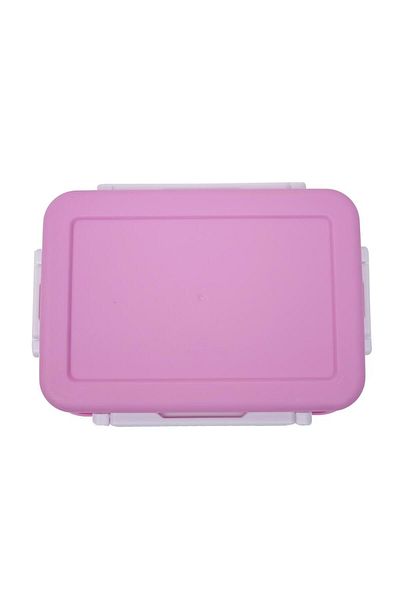 DNS Cutie pranz copii plastic, capac transparent, pentru scoala, 750 ml, roz YSY3021-1