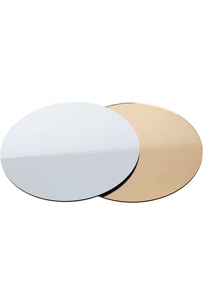 Lamsit Ibdaa Acrylic Circles 3mm Thick, 16-Pack (4 Inch, Golden Mirror)