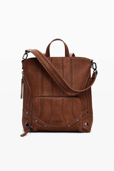 Desigual Rucsac mic din piele ecologică cu petice