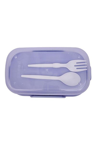 DNS Caserola bento copii, capac transparent ,1 compartiment, 800 ml, mov XJ-8448