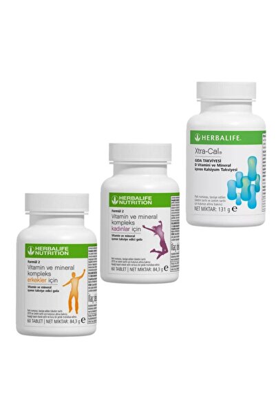 Herbalife Formula 2 Vitamin and Mineral Complex for Women & Men & Xtra-Cal Calcium