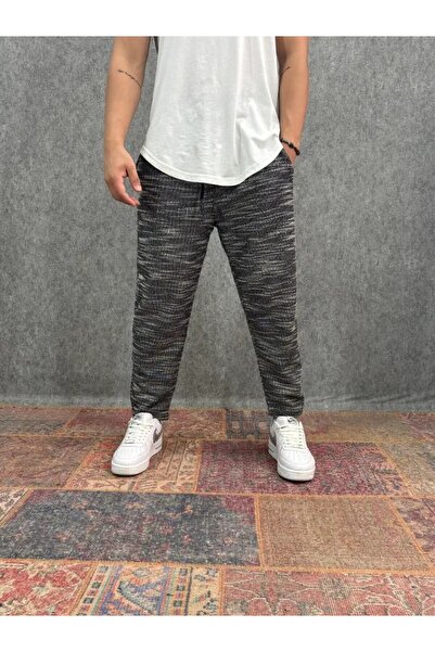 FıttingRoom Elastic Waist Crumpled Baggy Trousers