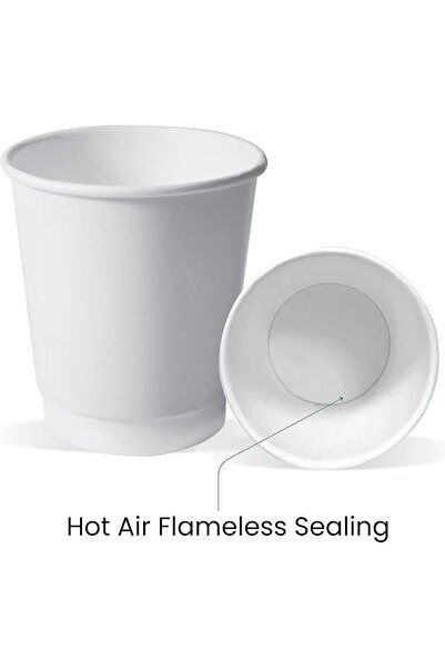 Ideal Pack Disposable Heavy Duty Double Wall Paper Cups 25-Pack, 7 oz