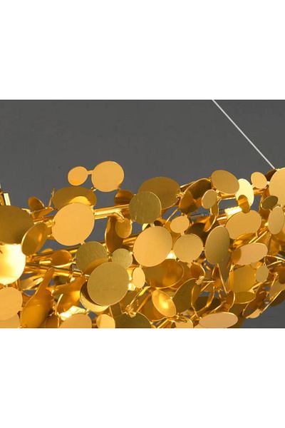 LUXXO Candelabru Monetti Gold, 12xG9, corp din metal auriu lucios