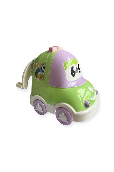 Polin Table Top Mechanical Pencil Sharpener with Cute Car Design, Pastel Color, for Kids