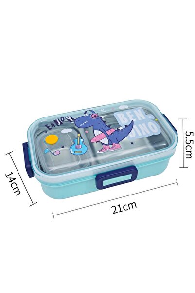 DNS Set pranz scoala complet inox, cutie 2 compartimente 700 ml, bol 100 ml s...