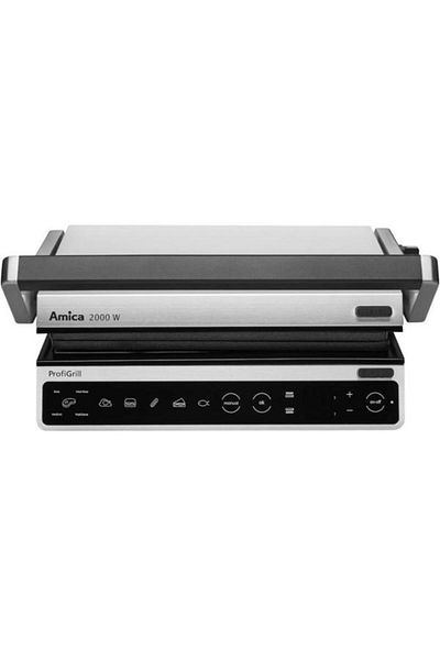 AMICA Electric Grill GK 5011 ProfiGrill, 2000 W (Silver/Black)
