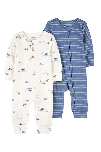 Carter's Baby Boy Blue Jumpsuit Set