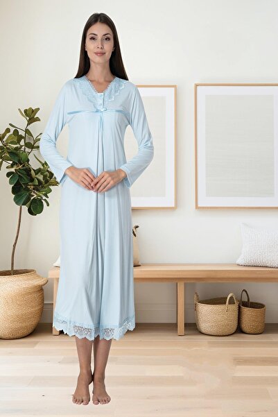 ByLohusa Нощница за бременни след раждане Effortt Blue