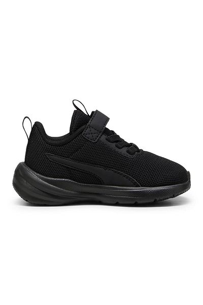 Puma Rickie Runner Hook-and-Loop Strap Closure Sneakers - Black