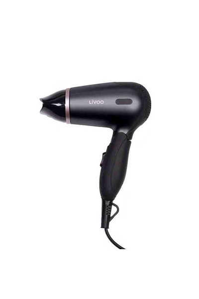 LİVOO Foldable Travel Hair Dryer DOS175 1200W Black
