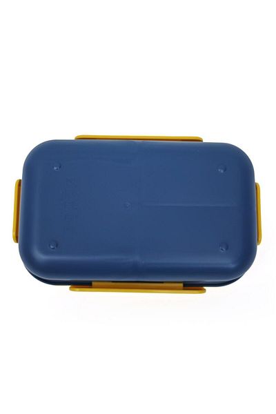 DNS Caserola copii pachet scoala, multi compartimente, capac etans, 1300 ml, galben-albastru YC9051