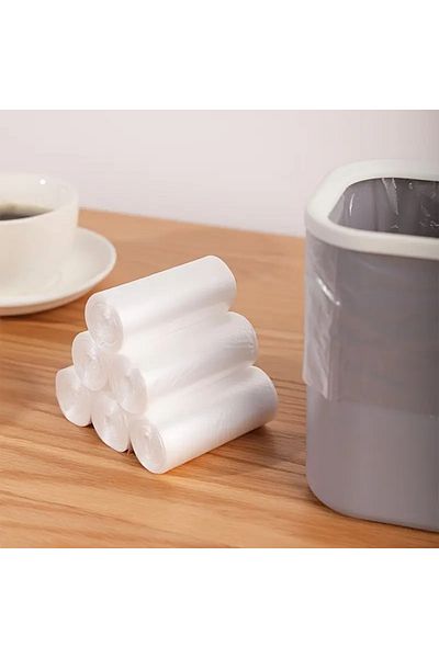 MG HOME 12 Rolls Mini Garbage Bags 12X40 Pieces Transparent Garbage Bags 44 X 45 cm Garbage Bags There Are 40 Pieces in 1 Roll