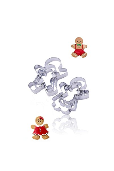 Generic مجموعة قوالب بسكويت على شكل رجل خبز الزنجبيل من سويت سيفين - أشكال بس...