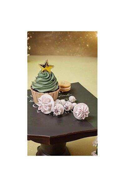 Generic مجموعة قوالب الفوندان على شكل زهرة عباد الشمس والأقحوان - اصنعي زخارف...