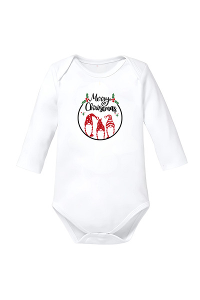 OEM Body copil Merry Christmas bumbac alb alb Crăciun mărimea 74
