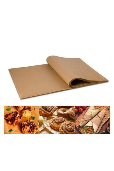 Generic 100 قطعة من ورق البرشمان من Rnigg، أوراق خبز غير لاصقة مقطوعة مسبقًا،...