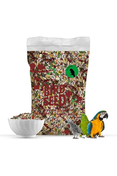 Egardenkart Parrot Food Mix - 10 Kg | Parrots Food with Fruit Blend | Bird Food for Parrot | Nutri