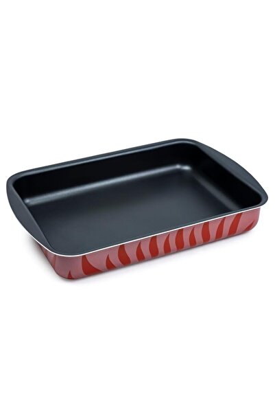 Generic Wilson Aluminium Non-Stick Rectangular Baking Tray - 35 x 25cm - Red ...