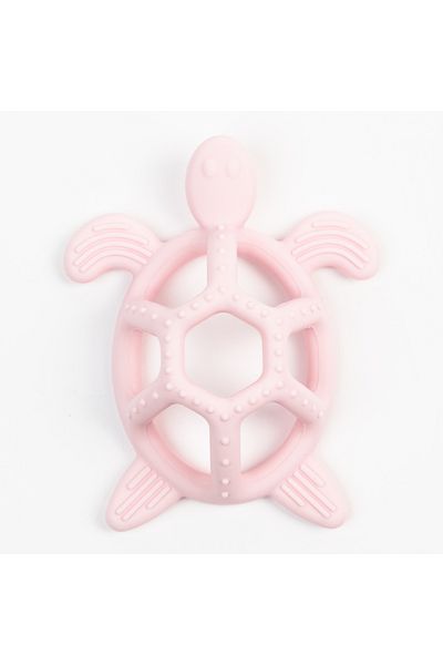 BabySnugg Silicone Teething Toy, Pink Frog