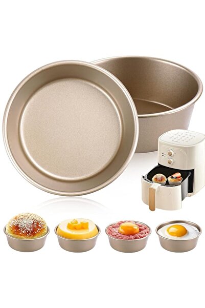 Generic قوالب بيض مقلاة هوائية من HZYH، قطعتان، رامكينس 4 بوصة لمقلاة الهواء،...