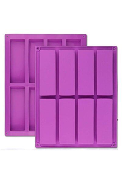 Generic قالب سيليكون مستطيل كبير من Palksky مكون من 8 تجاويف لقضبان الجرانولا...